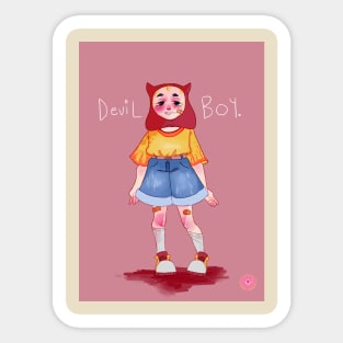 Devil Boy Sticker